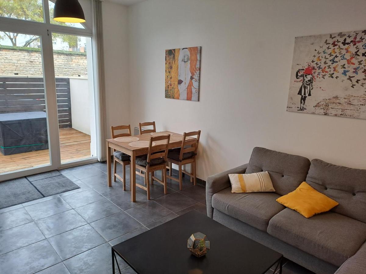 Bel Appartement Grande Terrasse Avec Parking A Dijon Dış mekan fotoğraf